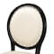 Baxton Studio Louis French Inspired Beige Faux Leather Upholstered & Black Finished Wood Dining Chair, PK2 201-2PC-12337 - alternate 9